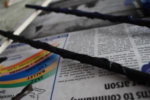 Literal shot of paint drying