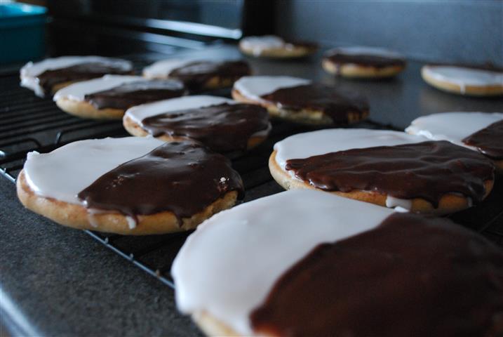 Vegan Black and White Cookies