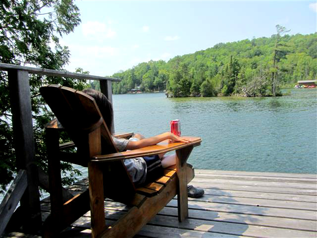 Lazy days at a friend's cottage.