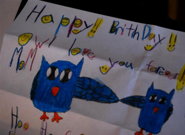 Handmade card from my youngest.