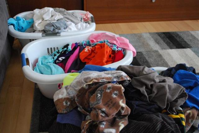 Laundry waits for no birthday.