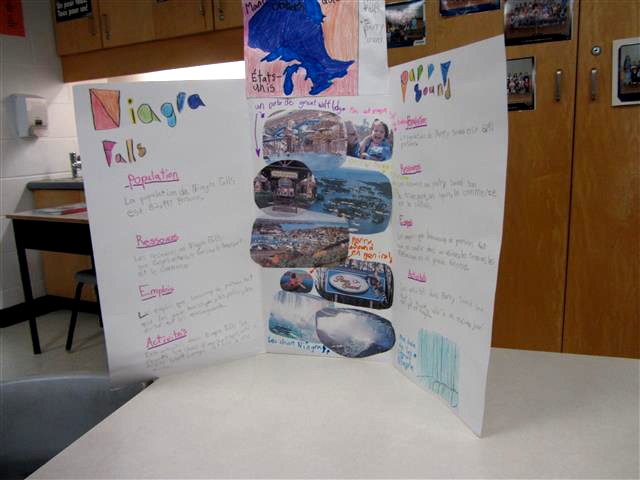 Dropped by the school to see a display of projects by Little Miss Sunshine's class.