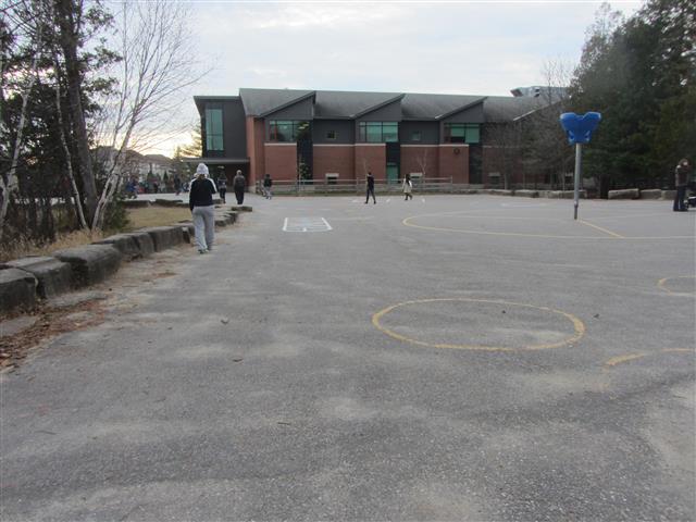 Grey but warm at school pickup.