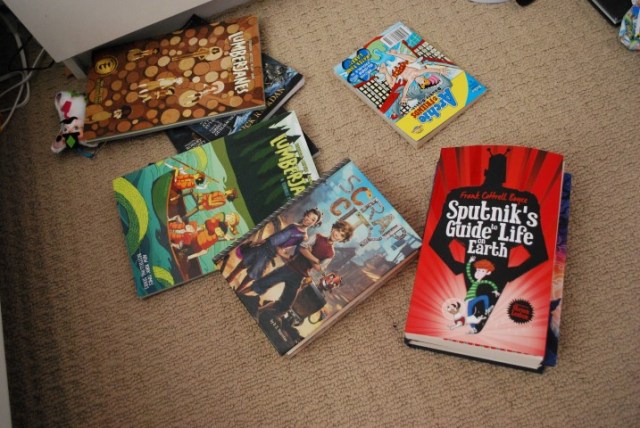 And each kid's floor kind of looks like this...